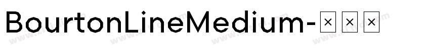 BourtonLineMedium字体转换