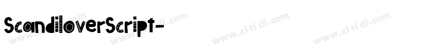 ScandiloverScript字体转换