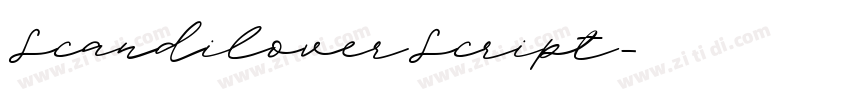 ScandiloverScript字体转换