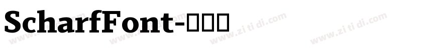 ScharfFont字体转换