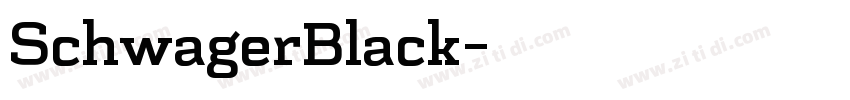SchwagerBlack字体转换