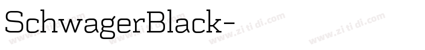 SchwagerBlack字体转换