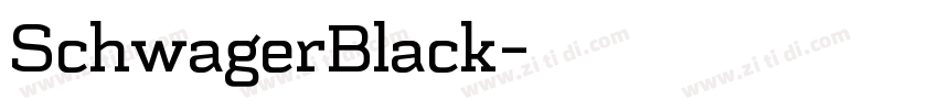 SchwagerBlack字体转换