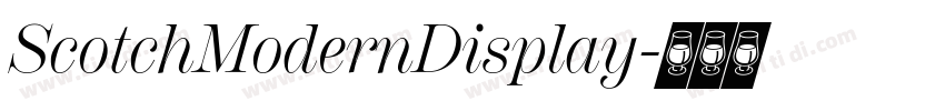 ScotchModernDisplay字体转换