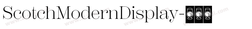 ScotchModernDisplay字体转换
