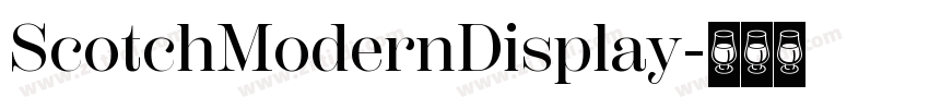 ScotchModernDisplay字体转换