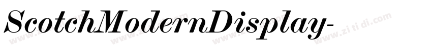 ScotchModernDisplay字体转换