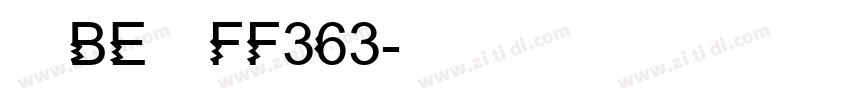 武蔵BE丸ゴFF363字体转换