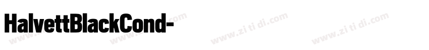 HalvettBlackCond字体转换