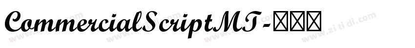CommercialScriptMT字体转换