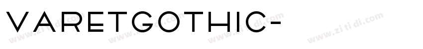 VaretGothic字体转换