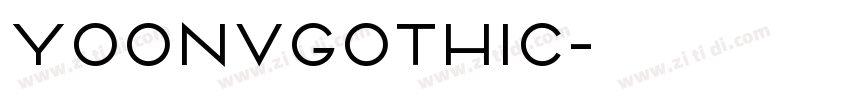 YoonVGothic字体转换