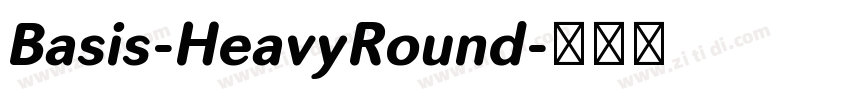 Basis-HeavyRound字体转换