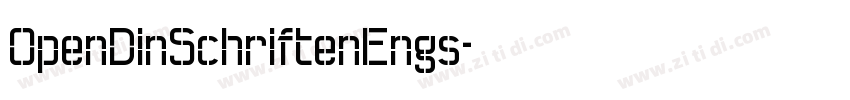 OpenDinSchriftenEngs字体转换