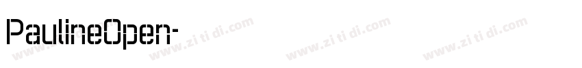 PaulineOpen字体转换