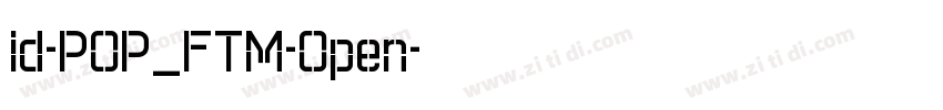 id-POP_FTM-Open字体转换