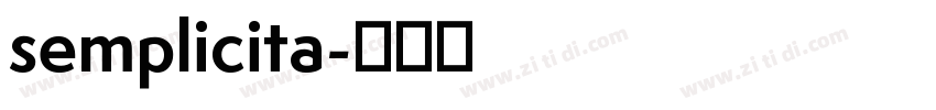 semplicita字体转换