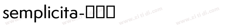 semplicita字体转换