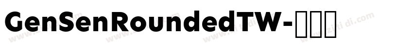 GenSenRoundedTW字体转换