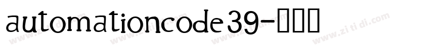 automationcode39字体转换