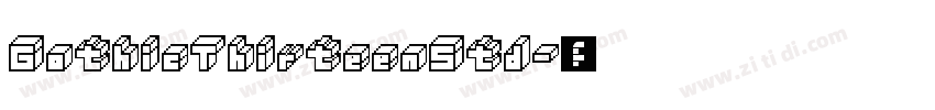 GothicThirteenStd字体转换
