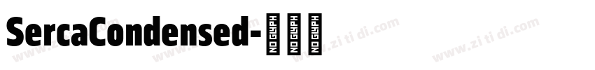 SercaCondensed字体转换