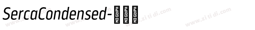 SercaCondensed字体转换