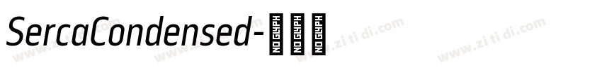 SercaCondensed字体转换