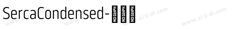 SercaCondensed字体转换