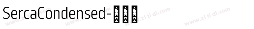 SercaCondensed字体转换