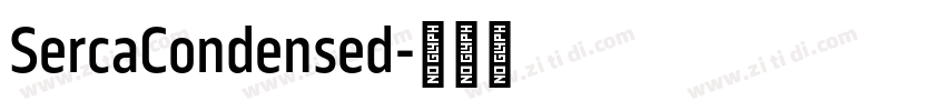 SercaCondensed字体转换