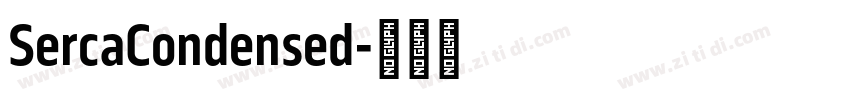 SercaCondensed字体转换