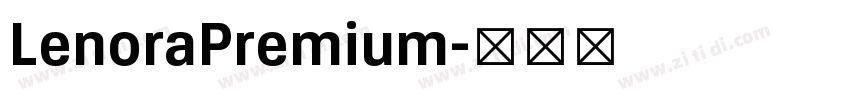 LenoraPremium字体转换