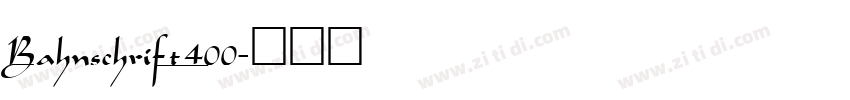 Bahnschrift_400字体转换