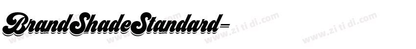 BrandShadeStandard字体转换