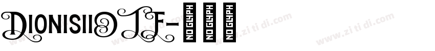 DionisiiOTF字体转换