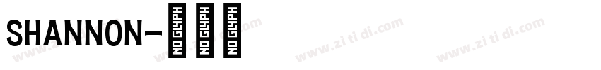 shannon字体转换