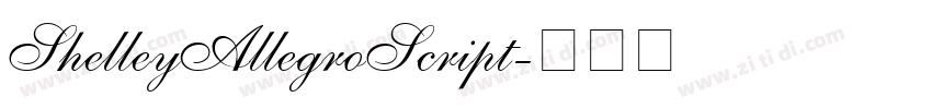 ShelleyAllegroScript字体转换