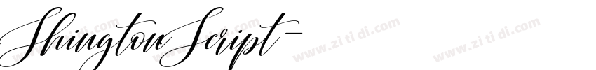 ShingtonScript字体转换