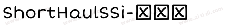 ShortHaulSSi字体转换