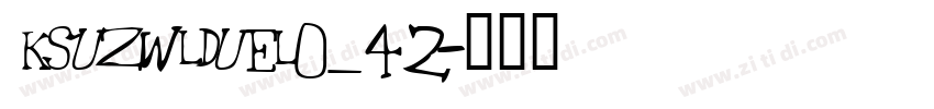 KSUZWLDUEL0_42字体转换