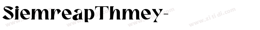 SiemreapThmey字体转换