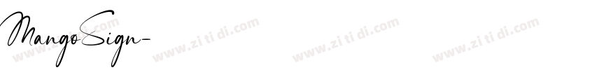 MangoSign字体转换