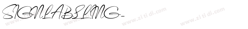 SIGNLABELING字体转换