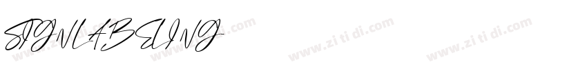 SIGNLABELING字体转换