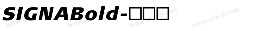 SIGNABold字体转换