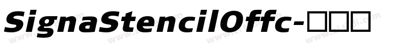 SignaStencilOffc字体转换