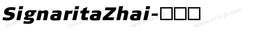 SignaritaZhai字体转换