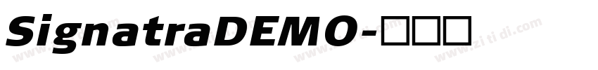 SignatraDEMO字体转换