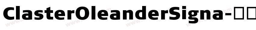 ClasterOleanderSigna字体转换